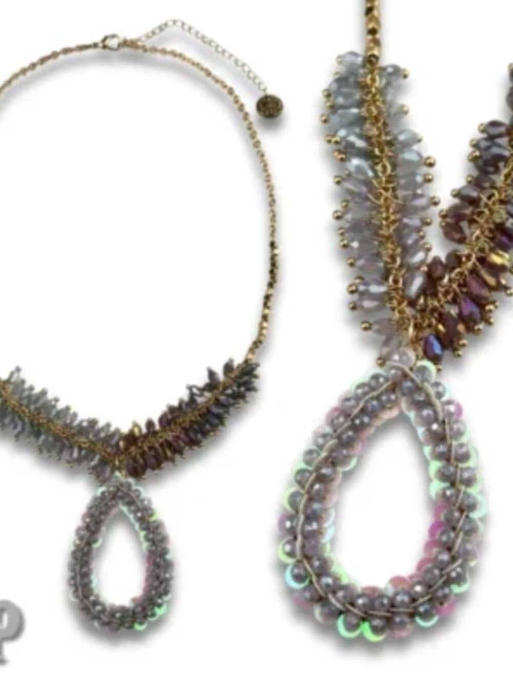 Lavender Cluster Bead Necklace
